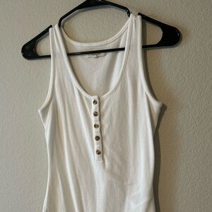 Maxwell white tank bodysuit